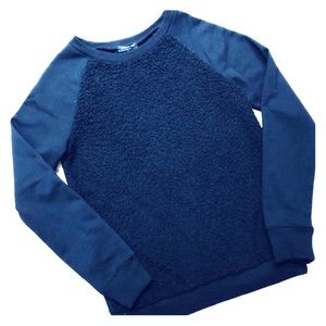 Kenneth Cole Fuzzy Knit Boucle Sweatshirt